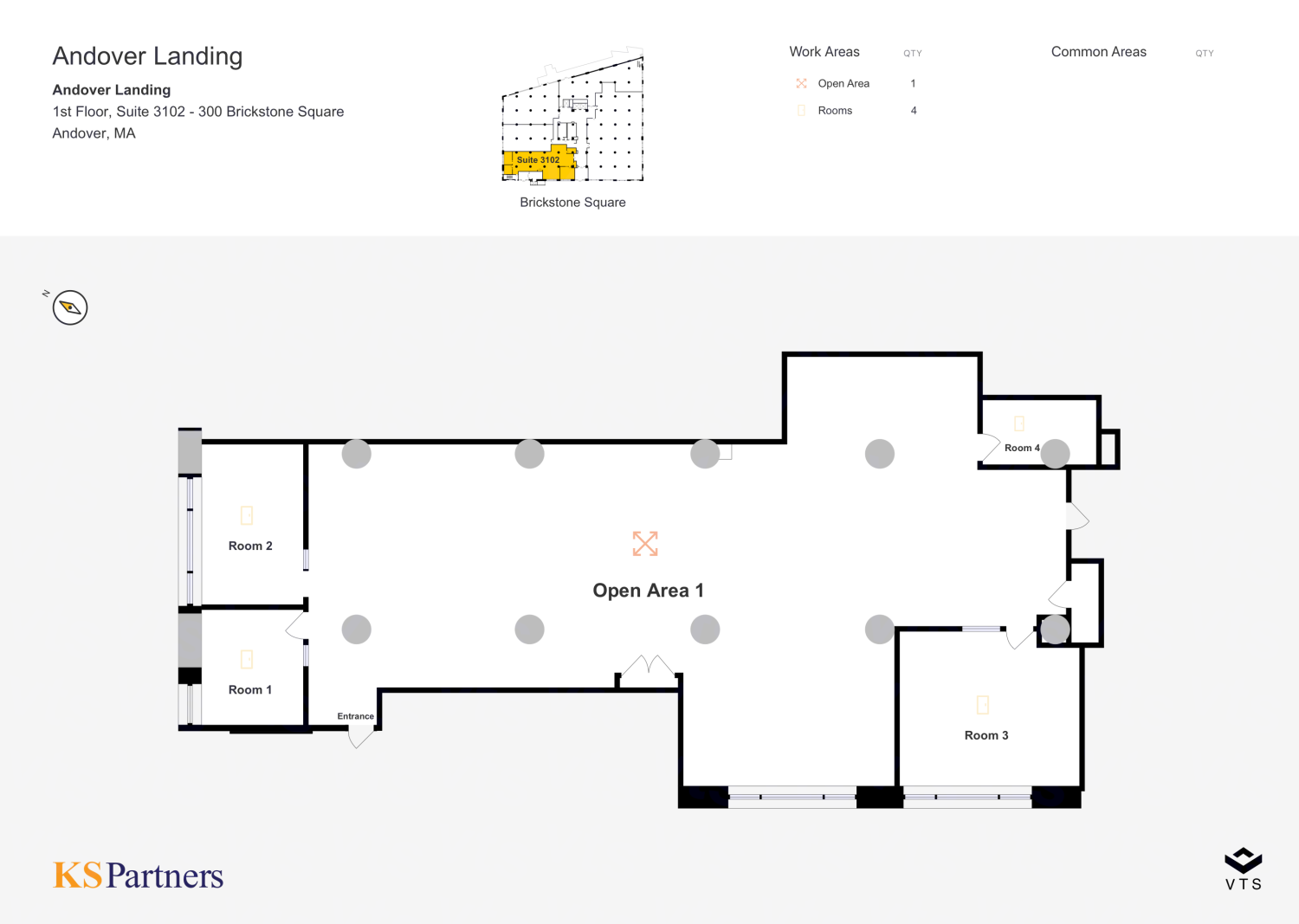 Partial 1st Floor Suite 3102 300 Brickstone Square Commercial Space