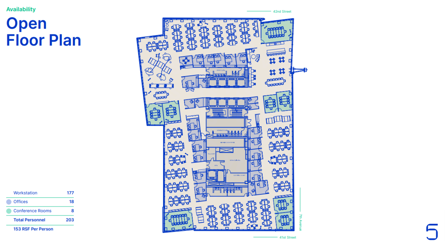 Entire 5th Floor, Suite 500, Five Times Square
