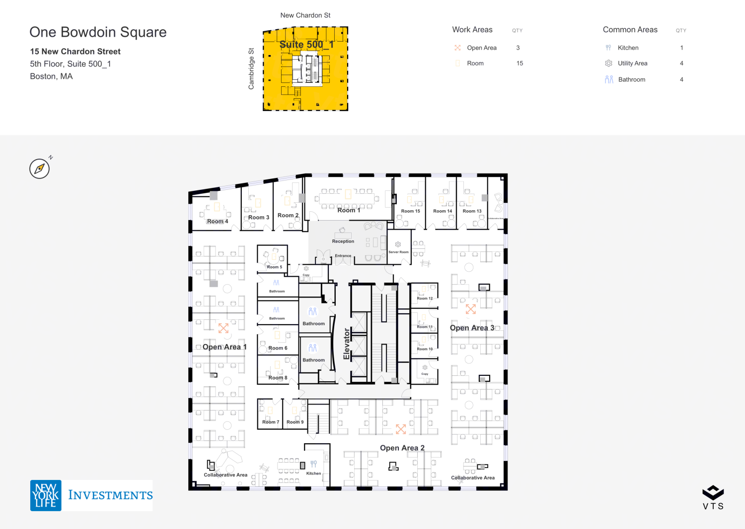 Entire 5th Floor, Suite 500_1 Commercial Space for Rent at 15 New ...