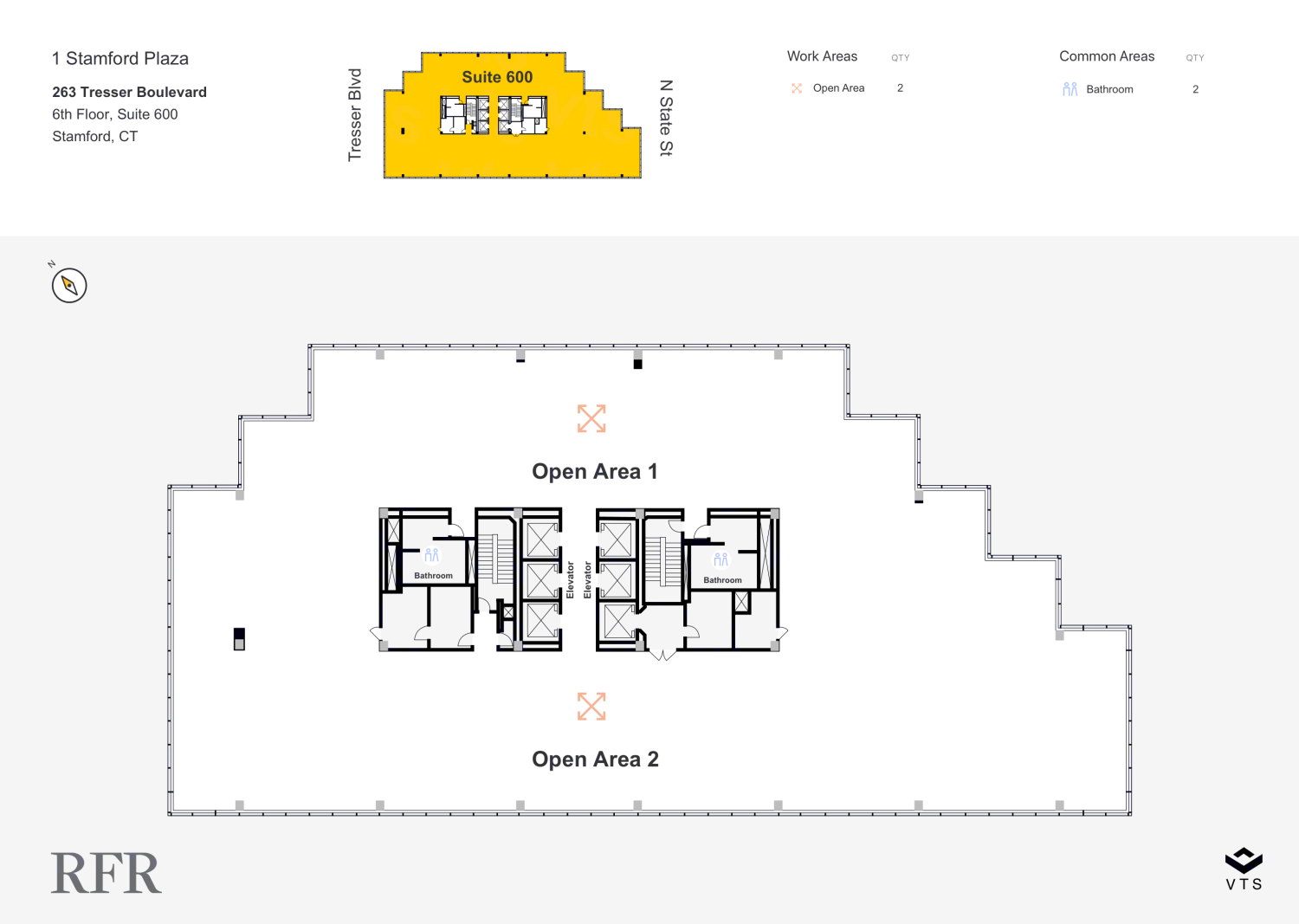 Entire 6th Floor, Suite 600 Commercial Space for Rent at 263 Tresser ...