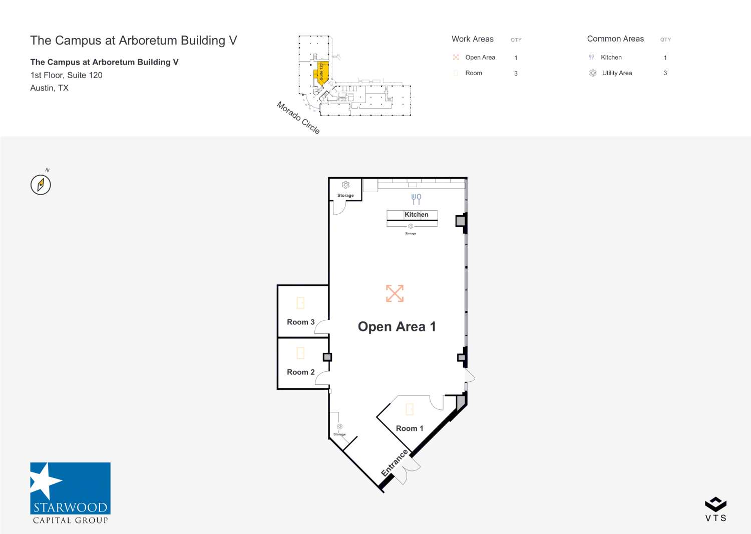 Partial 1st Floor, Suite 120 Commercial Space for Rent at The Campus at ...