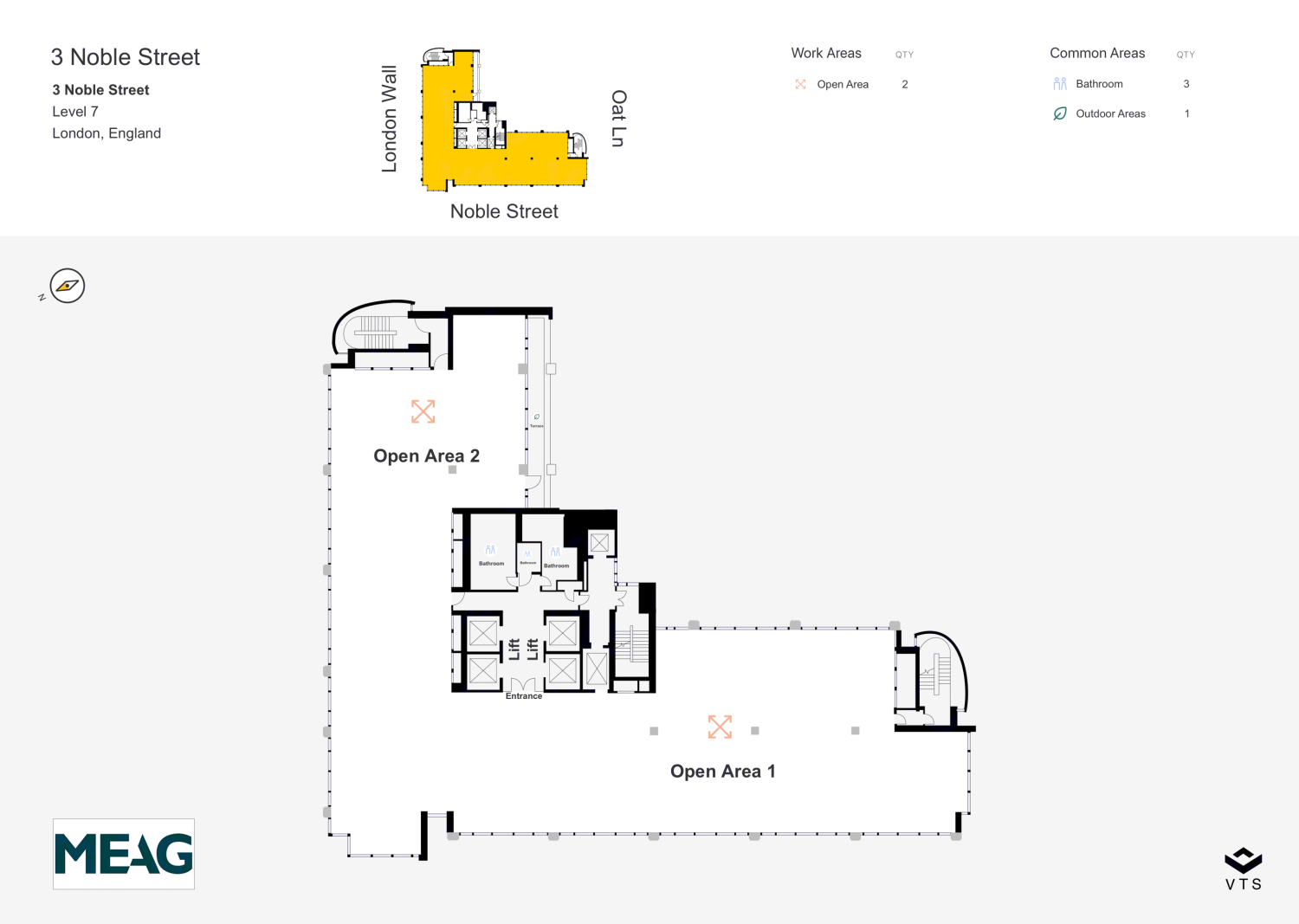 Floor plan of Entire Level 7, 3 Noble Street