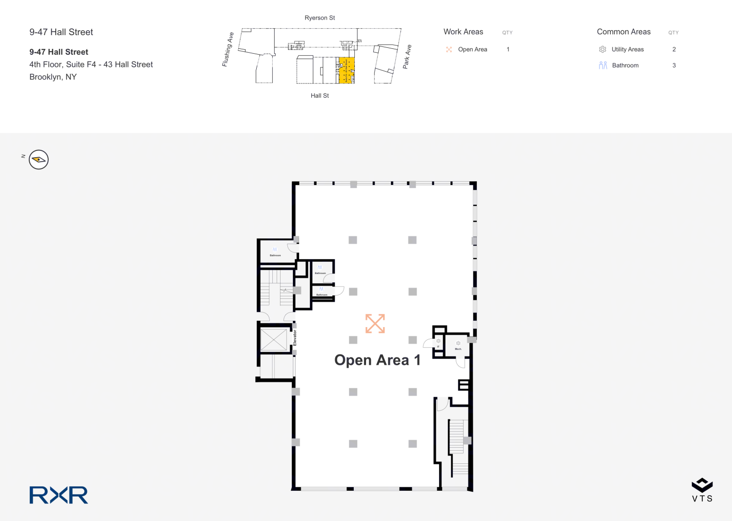 Entire 4th Floor, Suite F4 - 43 Hall Street Commercial Space for Rent ...