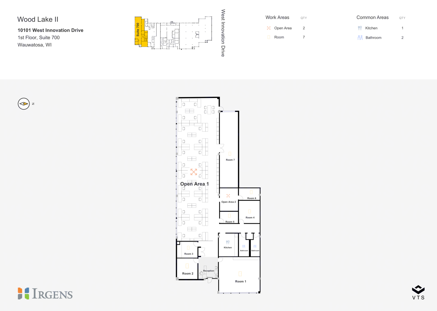 Partial 1st Floor, Suite 700 Commercial Space for Rent at 10101 West ...