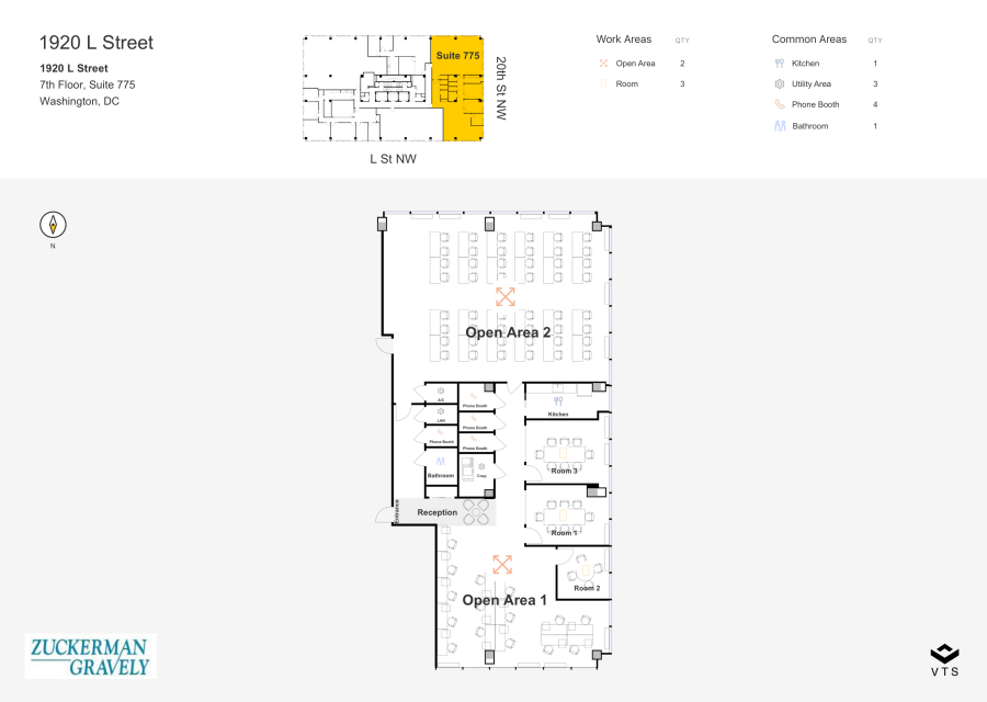 Floor plan - Partial 7th Floor, Suite 775 - 1920 L Street