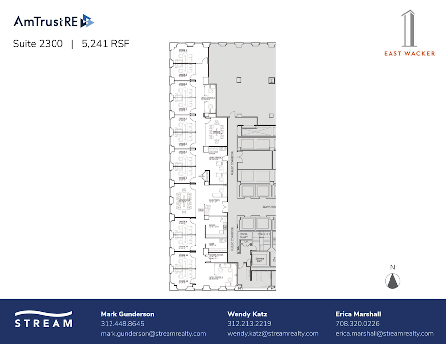 Floor plan - Partial 23rd Floor, Suite 2300 - One East Wacker Drive