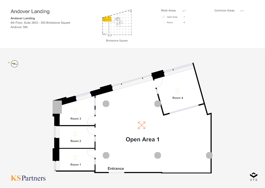 Floor plan - Partial 6th Floor, Suite 3603 - 300 Brickstone Square - Brickstone @Andover Landing