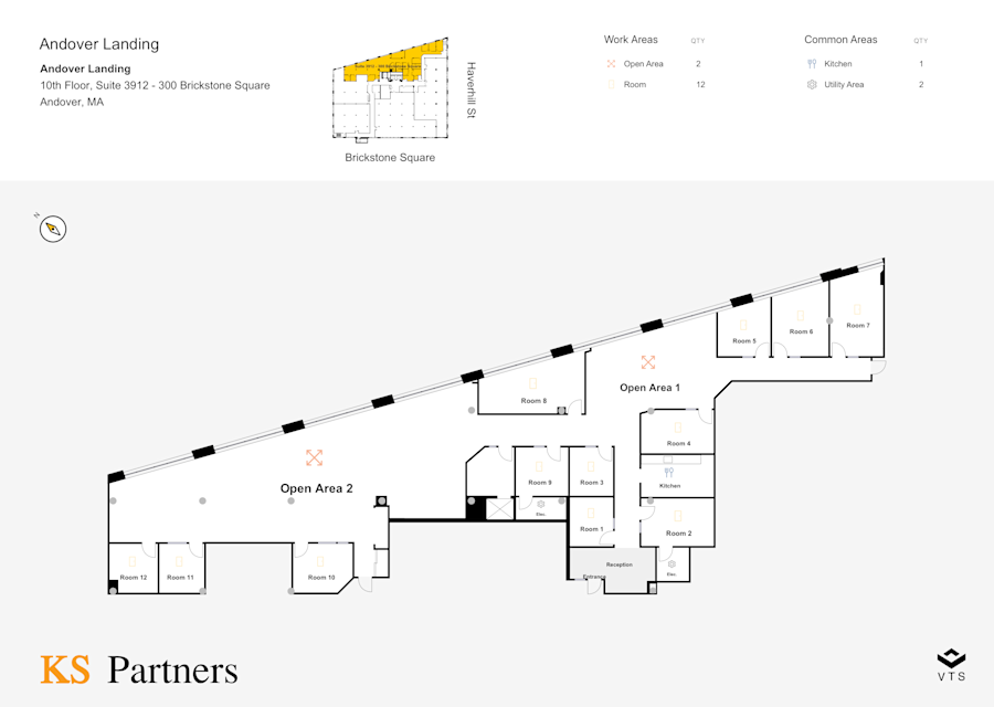 Floor plan - Partial 10th Floor, Suite 3912 - 300 Brickstone Square - Brickstone @Andover Landing