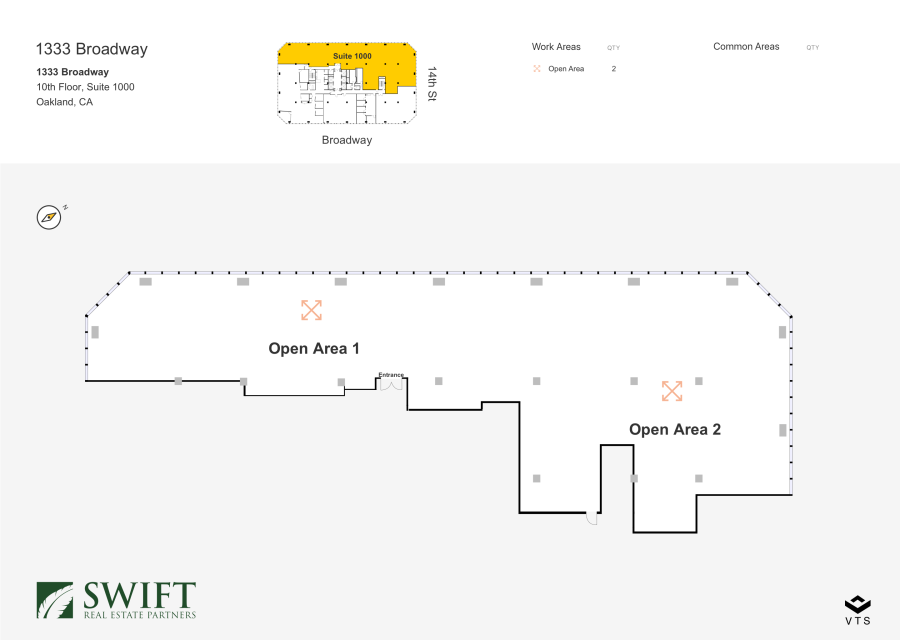 Floor plan - Partial 10th Floor, Suite 1000 - 1333 Broadway