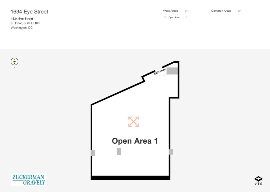 Floor plan - Partial LL Floor, Suite LL100 - 1634 Eye Street