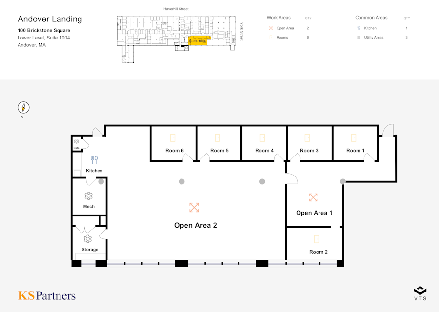 Floor plan - Partial Lower Level, Suite 1004 - 100 Brickstone Square - Brickstone @Andover Landing