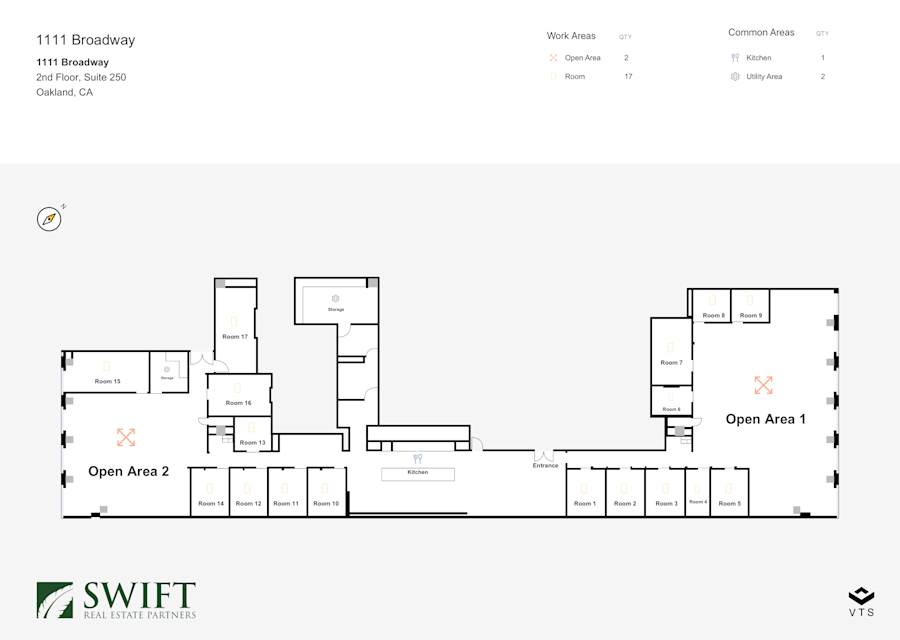 Floor plan - Partial 2nd Floor, Suite 250 - 1111 Broadway