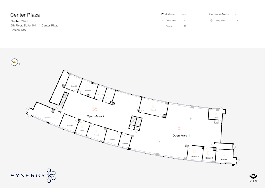 Floor plan - Partial 9th Floor, Suite 0901 - Center Plaza