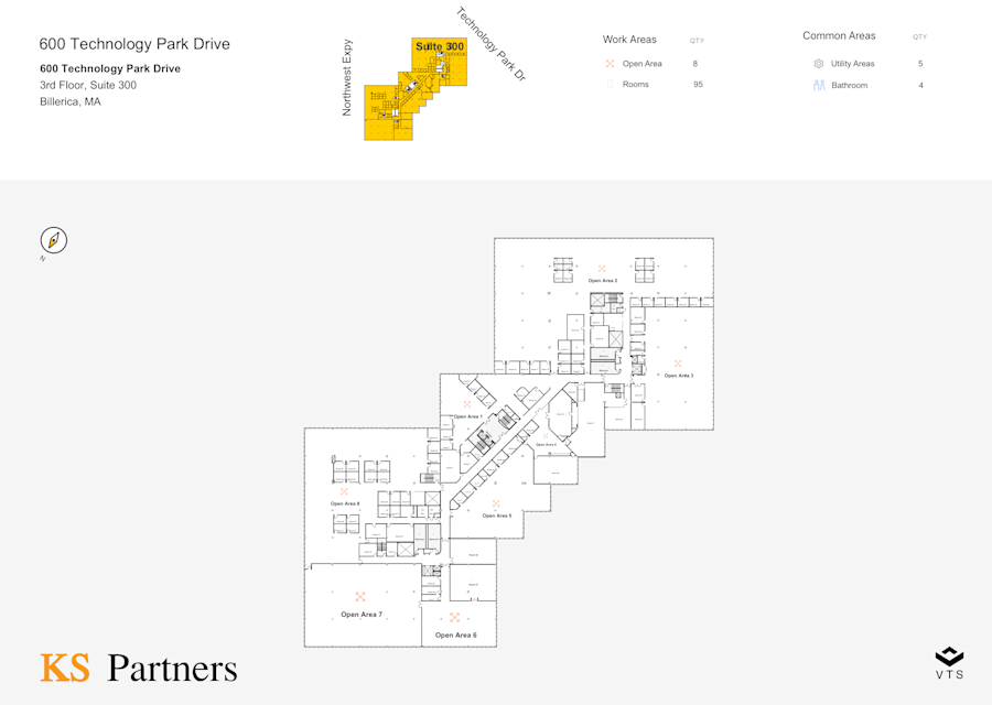 Floor plan - Entire 3rd Floor, Suite 300 - 600 Technology Park Drive