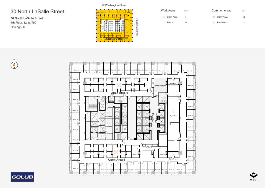 Floor plan - Entire 7th Floor, Suite 700 - 30 North LaSalle Street